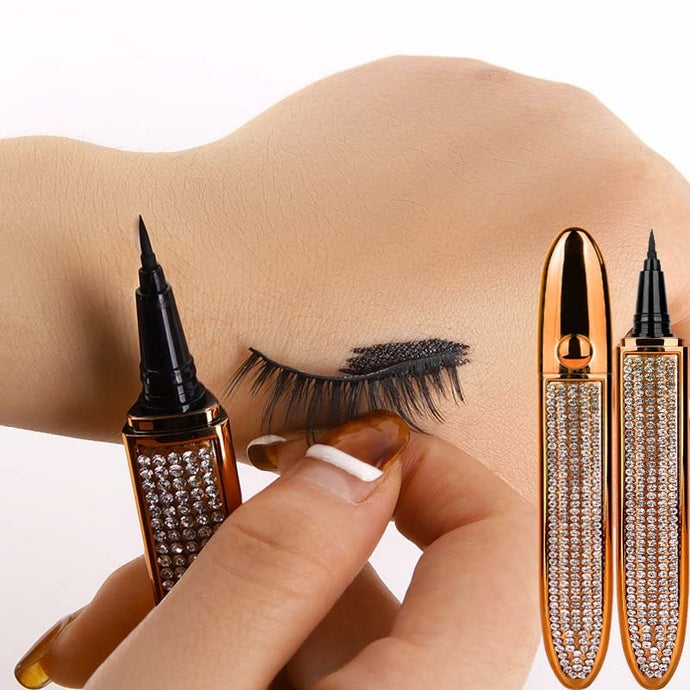 Magic Self Adhesive Lashes Eyeliner Long Lasting No Glue Non Blooming Quick Drying Eyelashes Sticking Eye liner Pencil 6 color DSers
