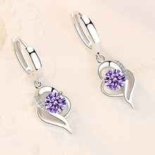 Load image into Gallery viewer, 925 Sterling Silver Crystal Zircon High Quality Drop Earrings DSers
