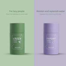 Load image into Gallery viewer, Green Tea and Eggplant Deep Face Cleaning Portable Mask Stick DSers

