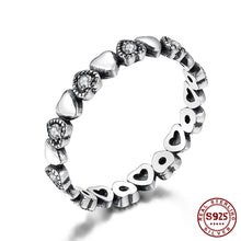 Lade das Bild in den Galerie-Viewer, LEKANI 925 Sterling Silver Ring Love Heart Star Party Ring For Women Wedding Rings Original Fine Jewelry 5 Styles
