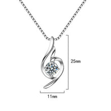 Lade das Bild in den Galerie-Viewer, NEHZY 925 Sterling Silver New Woman Fashion Jewelry High Quality Purple Crystal Zircon Retro Simple Pendant Necklace Length 45cm DSers
