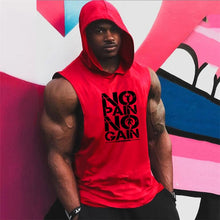 Load image into Gallery viewer, Brand Gyms Clothing Mens Bodybuilding Hooded Tank Top Cotton Sleeveless Vest Sweatshirt Fitness Workout Sportswear Tops Male DSers
