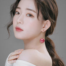 Lade das Bild in den Galerie-Viewer, New Arrival Dominated Acrylic fashion Geometric fine Women Drop Earrings contracted sweet cherry modelling long earrings DSers
