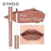 Load image into Gallery viewer, O.TWO.O Matte Velvet Liquid Lipstick Waterproof Rich Color Long Lasting Lips Makeup Lightweight Lip Gloss 12 Color OMG Shop Zone
