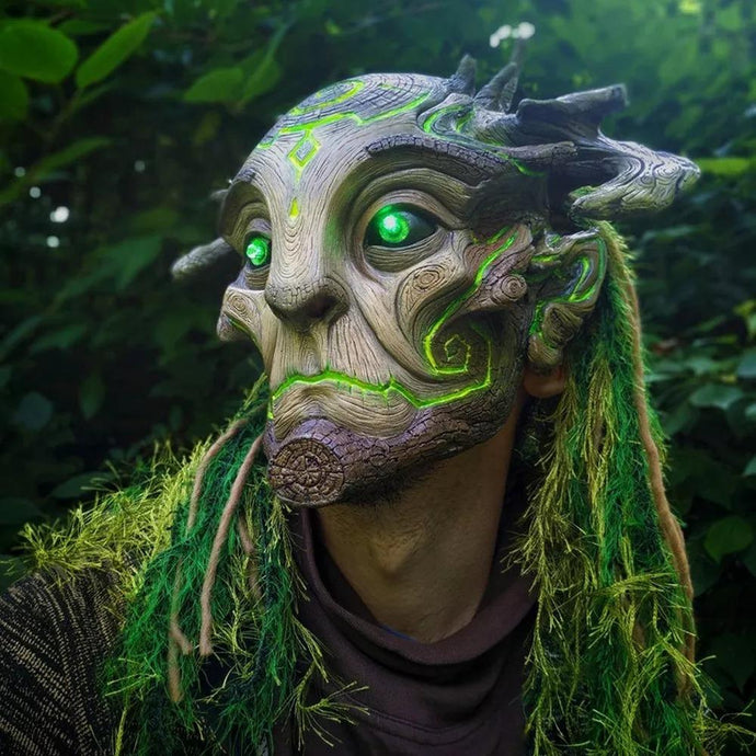 Halloween Glowing Mask Forest Elf nebula-light.com