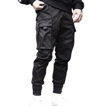 Load image into Gallery viewer, Black Hip Hop Cargo Pants Men Streetwear Fashion Cotton Joggers Sweatpants Casual Trousers Summer Harajuku Tide Clothing
