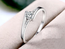Load image into Gallery viewer, Free Sent Certificate 100% 925 Sterling Silver 0.75ct Lab Diamond Elegant Rings For Women DSers

