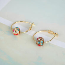 Lade das Bild in den Galerie-Viewer, High Quality Earrings Rings With Crystal ball Round Pendant DSers
