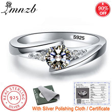 Load image into Gallery viewer, Free Sent Certificate 100% 925 Sterling Silver 0.75ct Lab Diamond Elegant Rings For Women DSers
