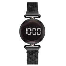 Lade das Bild in den Galerie-Viewer, Luxury Digital Magnet Watches For Women Rose Gold Stainless Steel Dress LED Quartz Watch Female Clock Relogio Feminino Drop Ship
