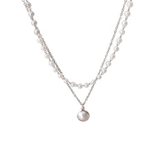 Lade das Bild in den Galerie-Viewer, SUMENG  New Fashion Kpop Pearl Choker Necklace Cute Double Layer Chain Pendant For Women Jewelry Girl Gift DSers
