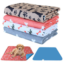 Lade das Bild in den Galerie-Viewer, Reusable Pet Urine Pad Washable Dog Cat Diaper Mat 3 Layer Absorbent Dogs Diapers Pads Bone Paw Print For Sofa Bed Floor OMG Shop Zone
