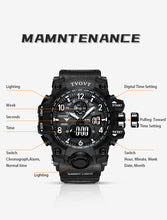 Lade das Bild in den Galerie-Viewer, Men&#39;s TVOVT Waterproof Double Dial Led Sport Watch Blossom Online UG
