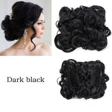 Lade das Bild in den Galerie-Viewer, S-noilite Synthetic LARGE Comb Clip In Curly Hair Extension Chignon Hair Pieces Women Updo Cover Hairpiece Extension Hair Bun OMG Shop Zone
