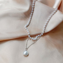 Lade das Bild in den Galerie-Viewer, SUMENG  New Fashion Kpop Pearl Choker Necklace Cute Double Layer Chain Pendant For Women Jewelry Girl Gift DSers
