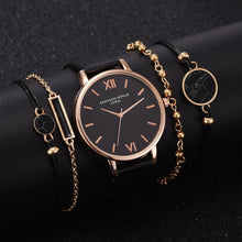 Lade das Bild in den Galerie-Viewer, Watch Set Women 5pcs Woman Quartz Wristwatch Leather Ladies Bracelet Luxury Watch Casual Relogio Femenino Gift For Girlfriend
