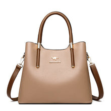 Lade das Bild in den Galerie-Viewer, Leather Casual Crossbody Bags for Women 2020 Ladies Luxury Designer Tote Handbag Top-Handle High Quality Shoulder Bag Sac A Main DSers
