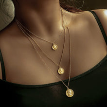 Load image into Gallery viewer, Collier Chain Necklace Multilayer Moon Alloy Metal Disc Gold Pendant Necklace For Women New Trend Female Jewelry Collar DSers
