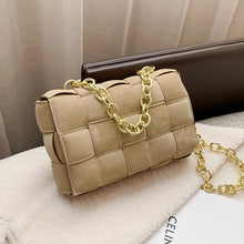 Lade das Bild in den Galerie-Viewer, Women Crossbody Bag Weave Flap Bags For Women 2020 Quality Leather Thick Chain Shoulder Messenger Bags Female Handbag And Purse
