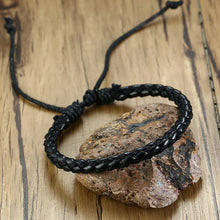 Load image into Gallery viewer, Handmade Recycled Imitation Braided Wrap Leather Bracelet 4Pcs/ Set DSers
