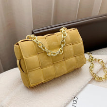 Lade das Bild in den Galerie-Viewer, Women Crossbody Bag Weave Flap Bags For Women 2020 Quality Leather Thick Chain Shoulder Messenger Bags Female Handbag And Purse
