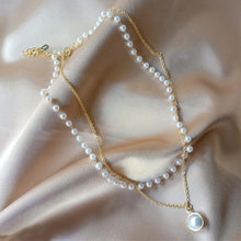 Lade das Bild in den Galerie-Viewer, SUMENG  New Fashion Kpop Pearl Choker Necklace Cute Double Layer Chain Pendant For Women Jewelry Girl Gift DSers
