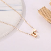 Lade das Bild in den Galerie-Viewer, Tiny Heart Dainty Initial Necklace Gold Silver Color Letter Name Choker Necklace Pendant For Women DSers
