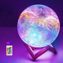 Lade das Bild in den Galerie-Viewer, Hypnotizing Moon Light With Wood Stand nebula-light.com
