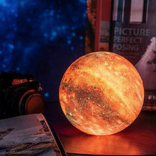 Lade das Bild in den Galerie-Viewer, Hypnotizing Moon Light With Wood Stand nebula-light.com
