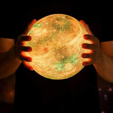Lade das Bild in den Galerie-Viewer, Hypnotizing Moon Light With Wood Stand nebula-light.com

