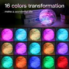 Lade das Bild in den Galerie-Viewer, Hypnotizing Moon Light With Wood Stand nebula-light.com

