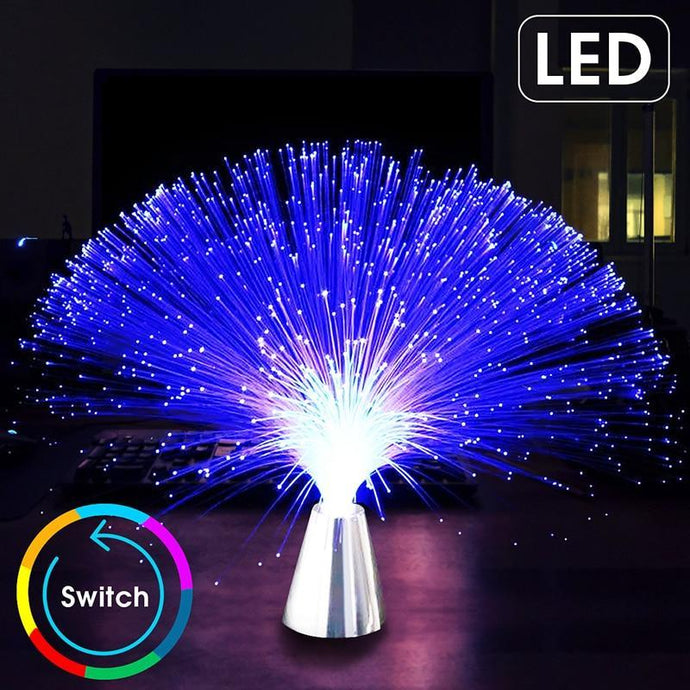 Ice Fiber Optic Mood Novelty Lamps Lighting Glacier Lite with Color-Changing Crystals Base nebula-light.com