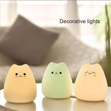 Lade das Bild in den Galerie-Viewer, Kawaii Touch Sensitive Cat Lamp nebula-light.com
