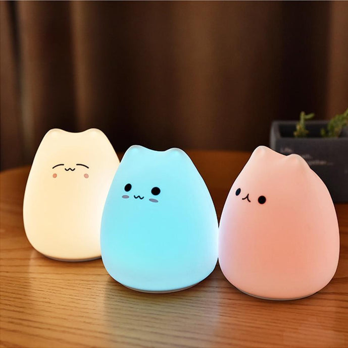 Kawaii Touch Sensitive Cat Lamp nebula-light.com