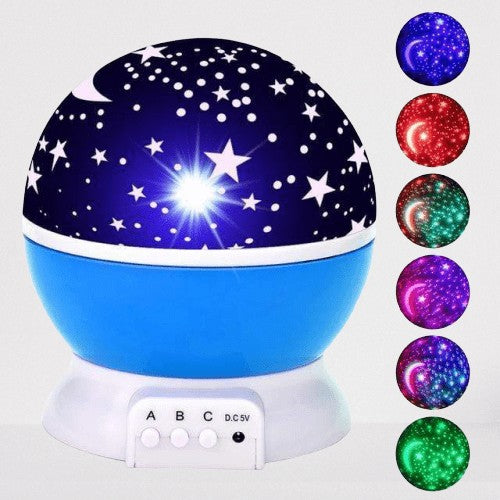 Kids Moon and Star Night Light Projector nebula-light.com