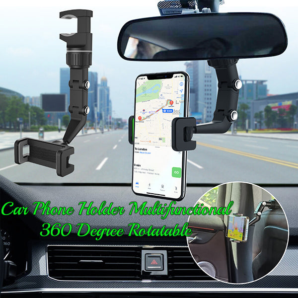 Car Phone Holder Multifunctional 360 Degree Rotatable MBBHA