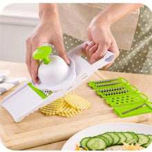 Lade das Bild in den Galerie-Viewer, Mandoline Slicer Vegetable Cutter with Stainless Steel Blade Manual Potato Peeler Carrot Cheese Grater Dicer Kitchen Tool
