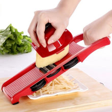 Lade das Bild in den Galerie-Viewer, Mandoline Slicer Vegetable Cutter with Stainless Steel Blade Manual Potato Peeler Carrot Cheese Grater Dicer Kitchen Tool
