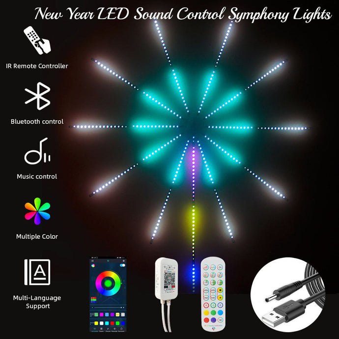 New Year LED Sound Control Symphony Lights MBBHA