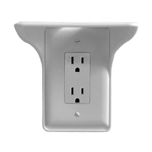 Lade das Bild in den Galerie-Viewer, Wall Outlet Shelf Power Perch, White/Black/Almond
