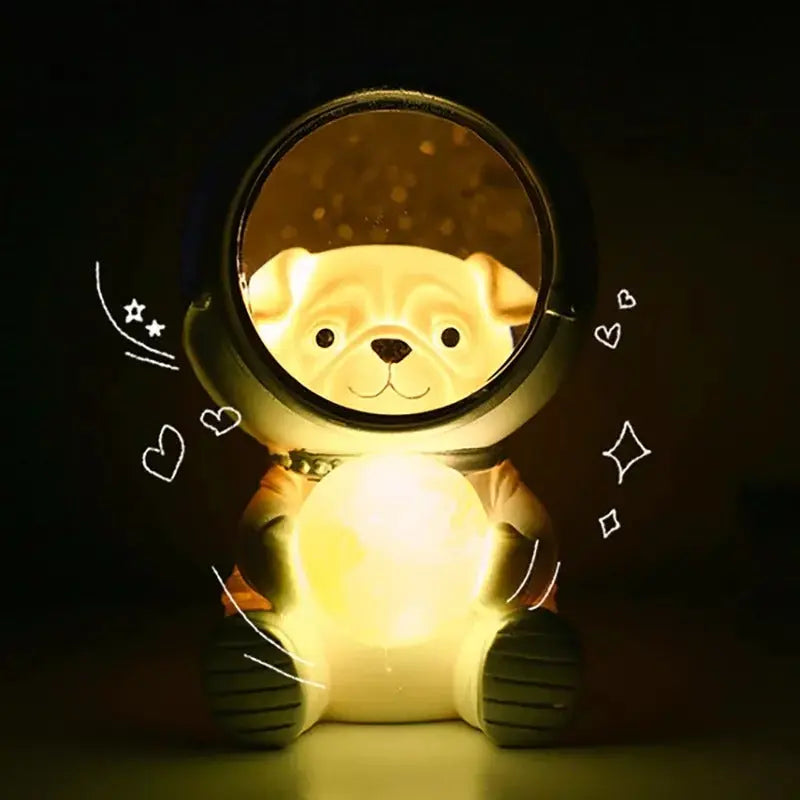 Pet Astronaut Lamp nebula-light.com