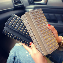 Load image into Gallery viewer, Femmes PU Cuir Mode Longue Pochette Vintage ciaovie
