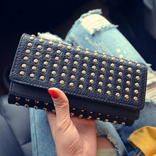 Load image into Gallery viewer, Femmes PU Cuir Mode Longue Pochette Vintage ciaovie
