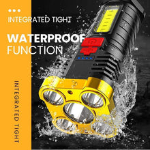 Load image into Gallery viewer, Five Nuclear Powerful Led Outdoor Rechargeable Flashlight Media

