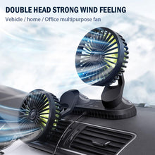 Load image into Gallery viewer, Car Dashboard Cooling Fan Adjustable USB Powered 3-Speed Blossom Online UG
