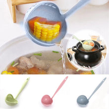 Lade das Bild in den Galerie-Viewer, New Soup Spoon Long Handle Kitchen Strainer Solid Color Cooking Colander Kitchen Scoop Plastic Tableware Colander Hot OMG Shop Zone
