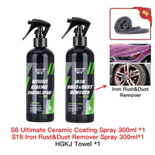 Load image into Gallery viewer, 9H Ceramic Car Coating Paint Care 300/100/50ml Polishing Paste Nano Products Hydrophobic Quick Coat Liquid Wax Car Care Kit HGKJ OMG Shop Zone

