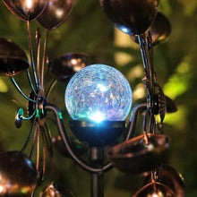 Lade das Bild in den Galerie-Viewer, Solar Powered Ball Wind Spinner nebula-light.com
