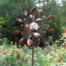 Lade das Bild in den Galerie-Viewer, Solar Powered Ball Wind Spinner nebula-light.com
