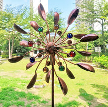 Lade das Bild in den Galerie-Viewer, Solar Powered Ball Wind Spinner nebula-light.com
